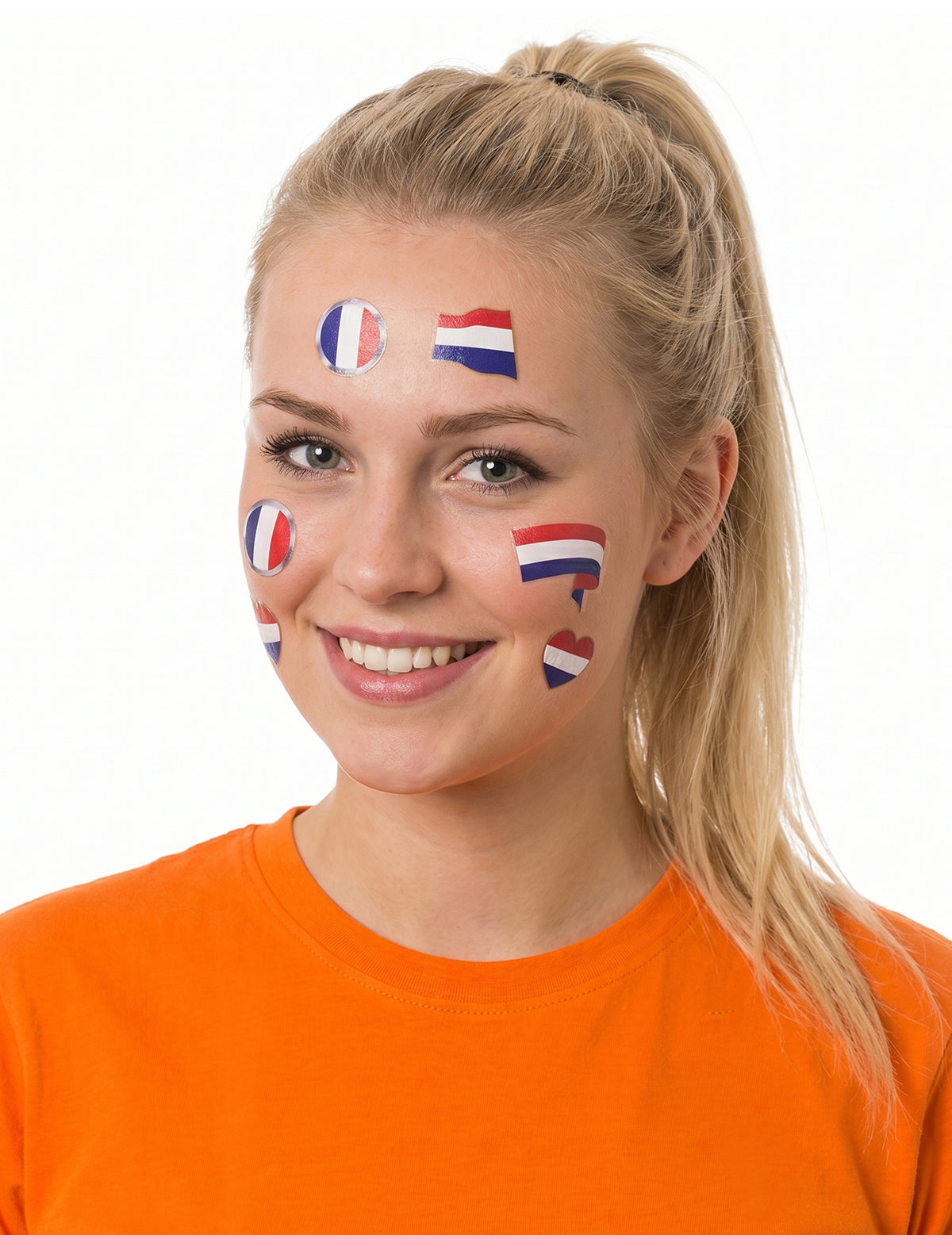 Tatuagens temporárias apoiam França Holanda