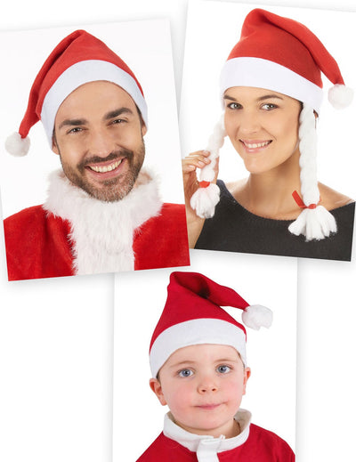 Pack familia gorros de Pai Natal