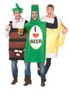 Fato de grupo de cerveja e vinho para adulto