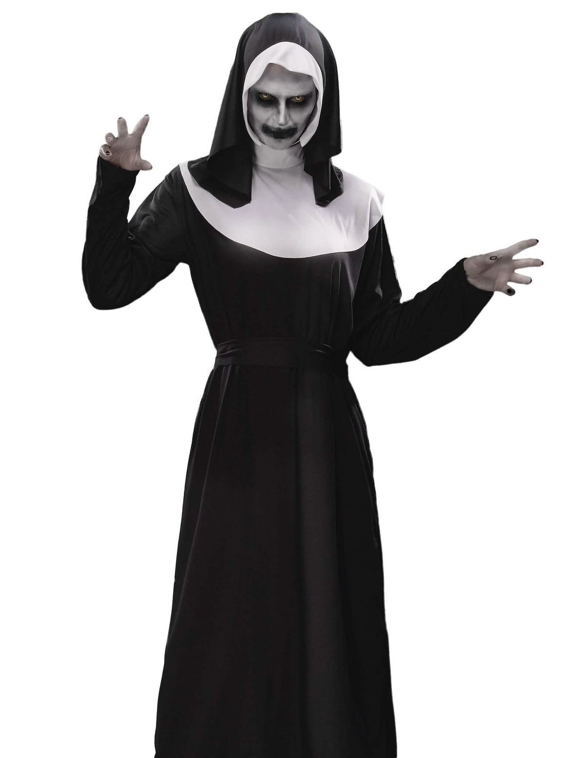 Pack disfarce freira zombie mulher