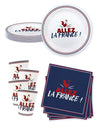 Kit de louça descartável Allez la France