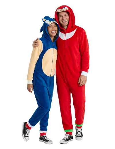 Fato de casal Sonic e Knuckles™ para adultos