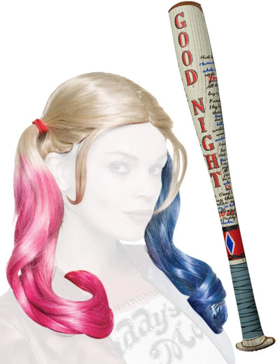 Kit de acessórios Harley Quinn para senhora