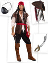Pack disfarce pirata homem