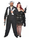 Disfarce de casal Charleston para adulto plus size