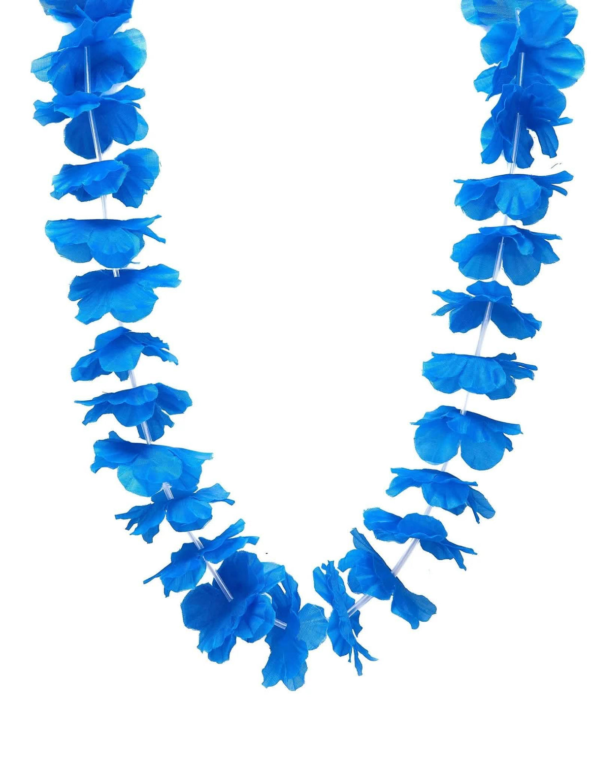 12 colares havaianos azul vivo