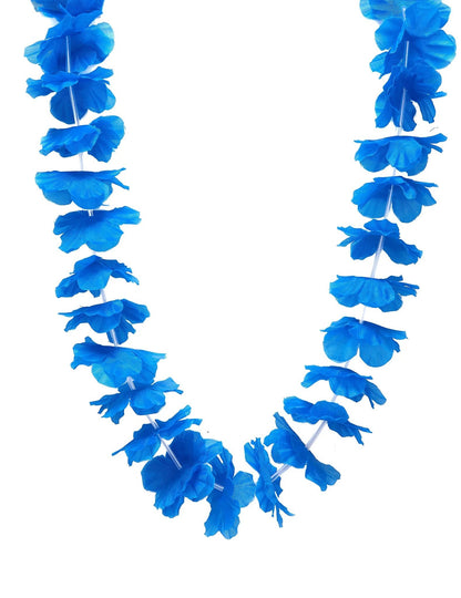 12 colares havaianos azul vivo