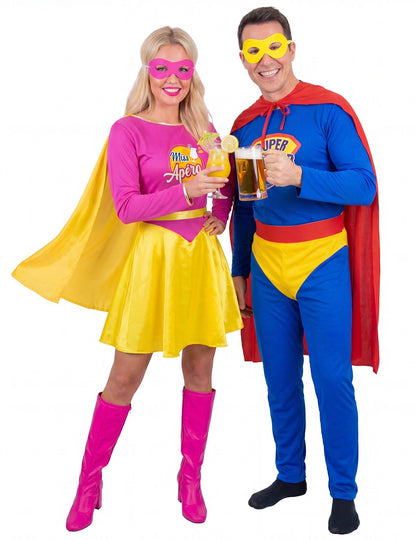 Fato de casal Super Beberrão e Miss Aperitivo