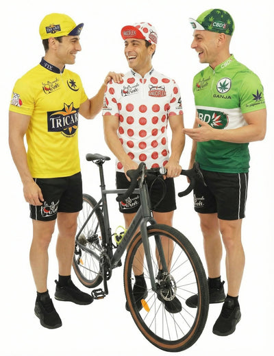 Fato de grupo ciclista humorístico para adulto
