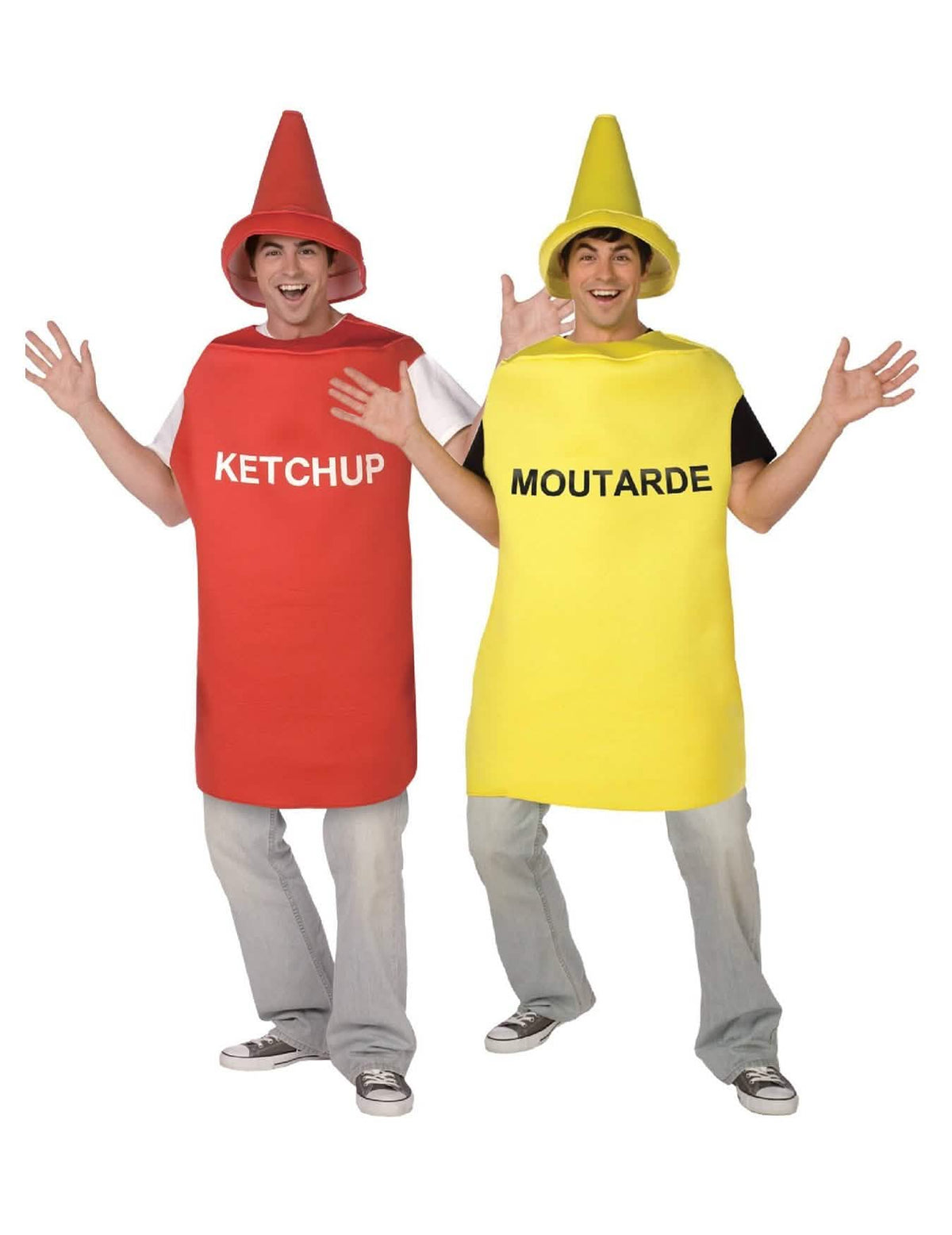 Disfarce de casal Mostarda e Ketchup adulto