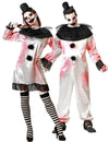 Fato de casal Pierrot assassinos adulto Halloween