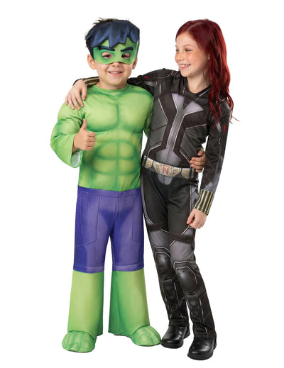 Fato de casal Black Widow™ e Hulk™ para criança