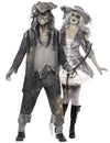 Disfarce de casal fantasma pirata de Halloween