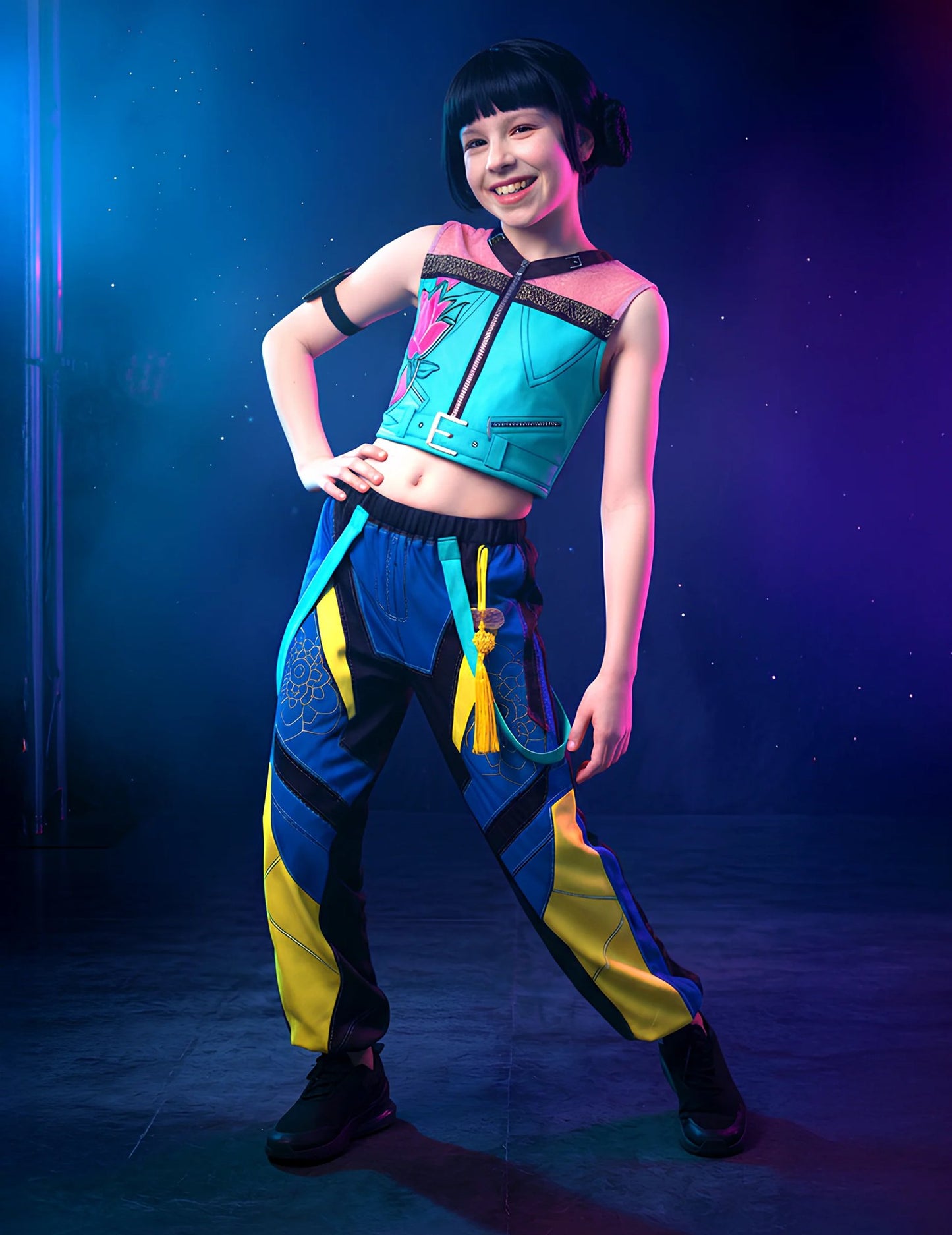 Fantasia de grupo Huntrix™ Kpop Demon Hunter™ para meninas