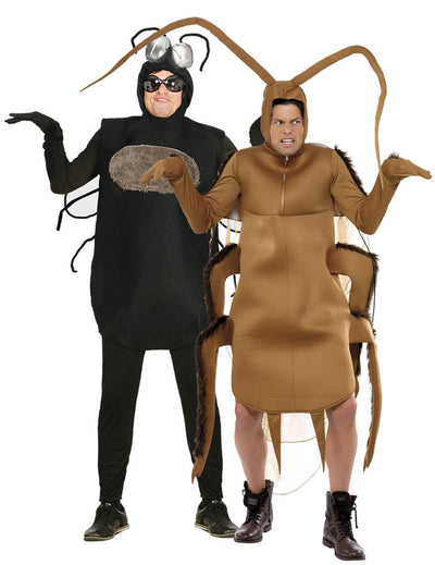 Fato adulto de casal de mosca e barata
