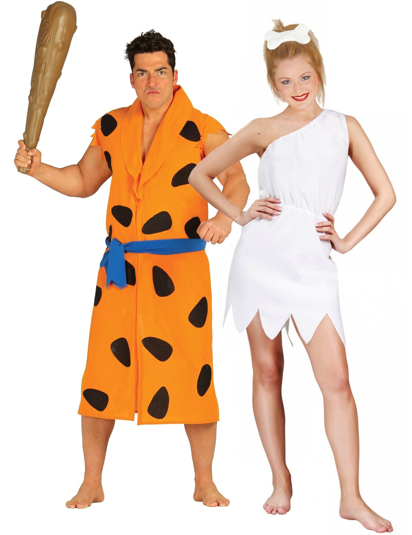 Disfarce casal das cavernas adulto