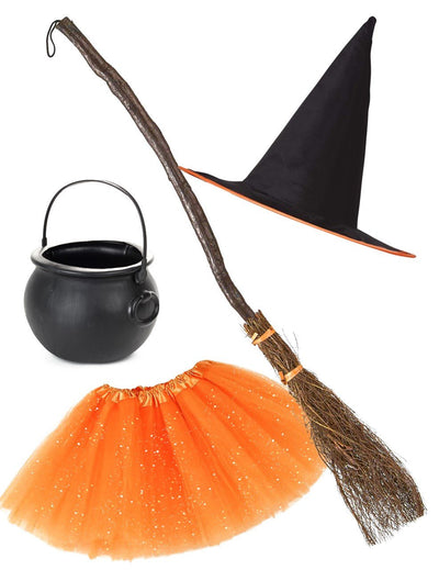 Kit de acessórios de bruxa para menina