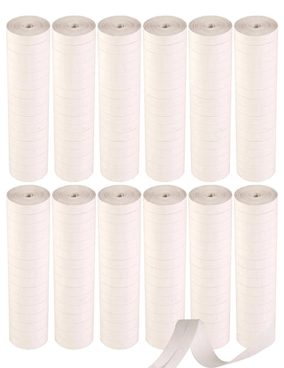 12 Rolos de serpentinas brancas