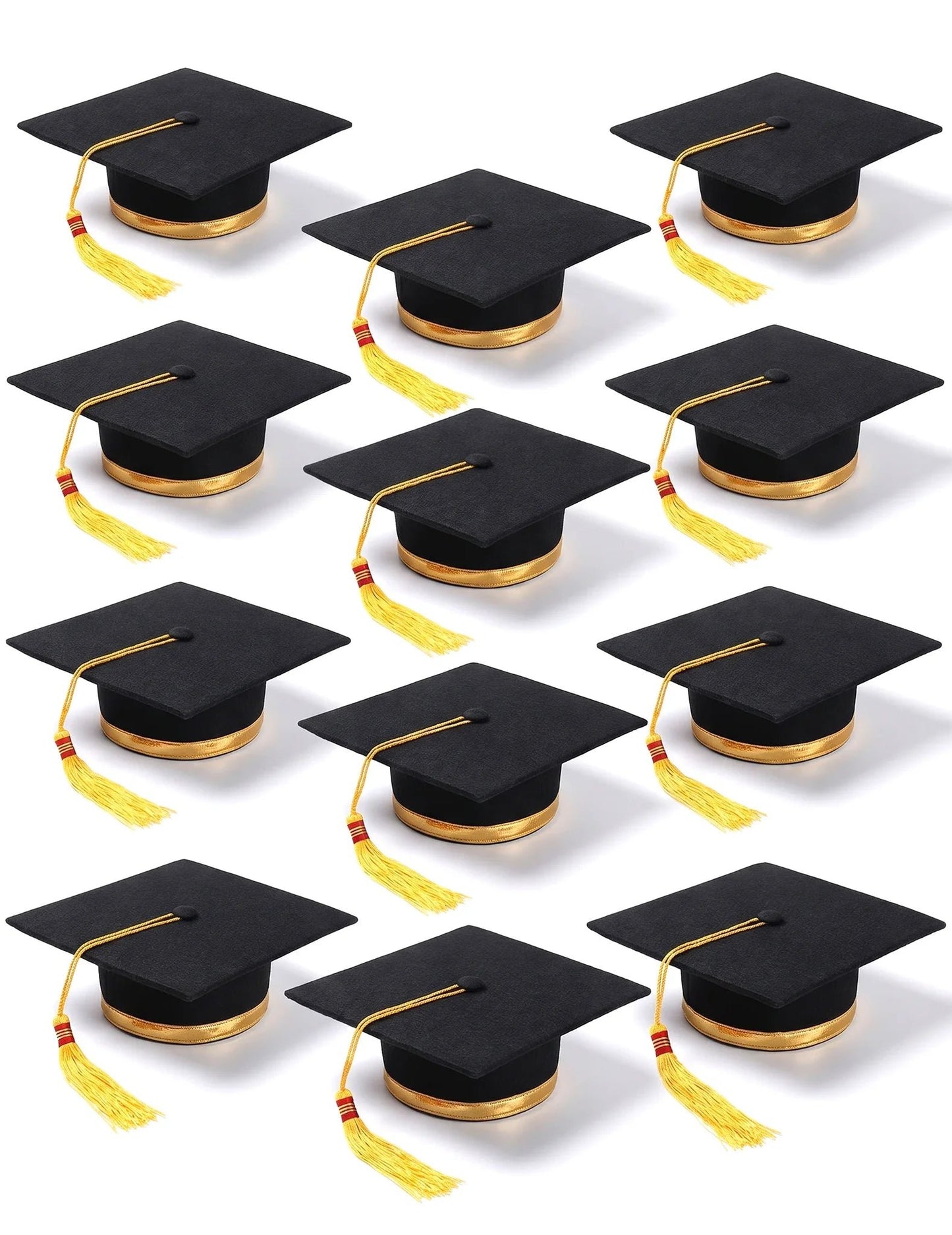 12 capelos de diplomado para adulto