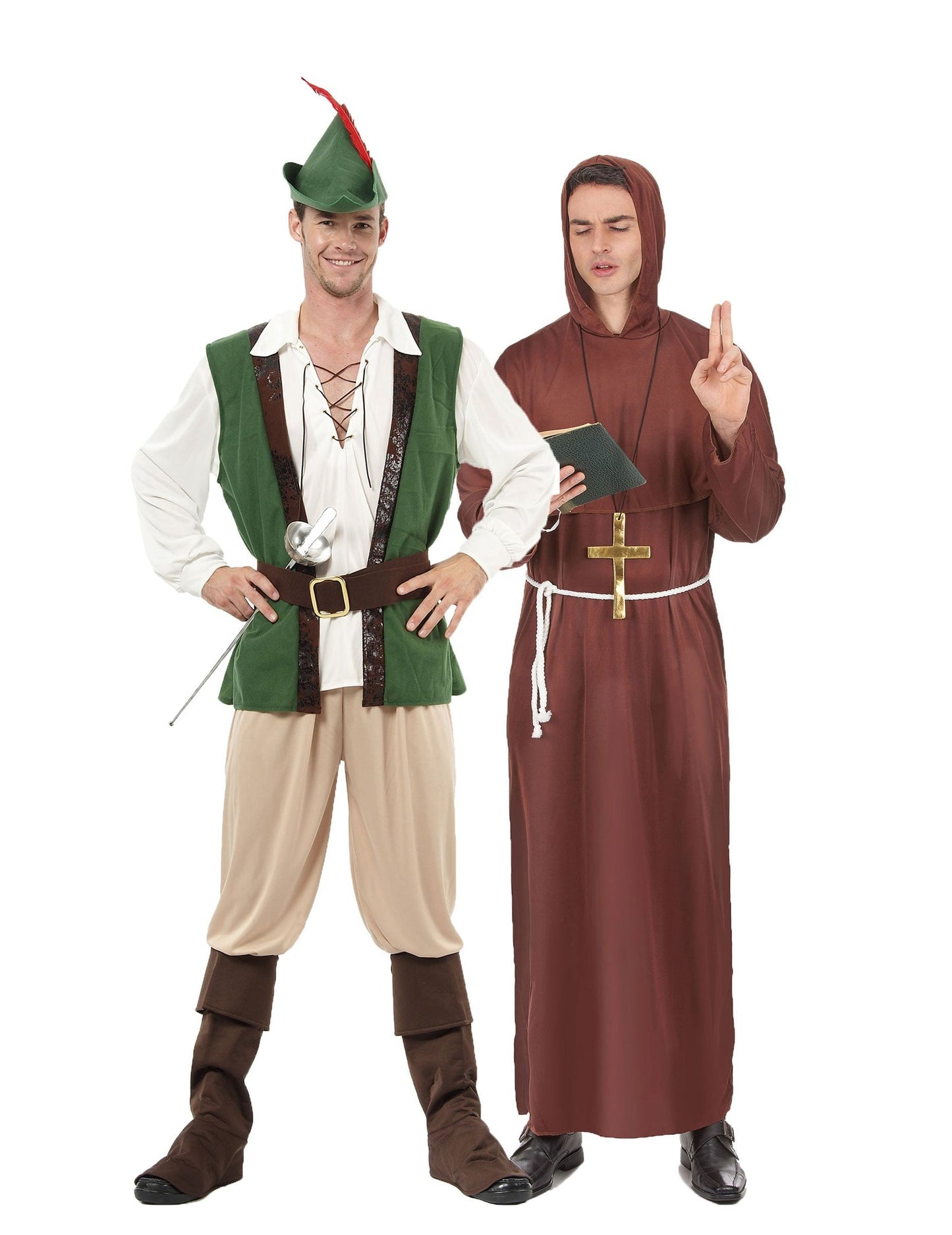 Disfarce de casal Robin e monge dos bosques