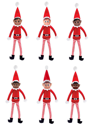 Grupo de 6 duendes brincalhões de Natal