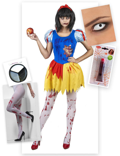 Pack disfarce princesa envenenada Halloween