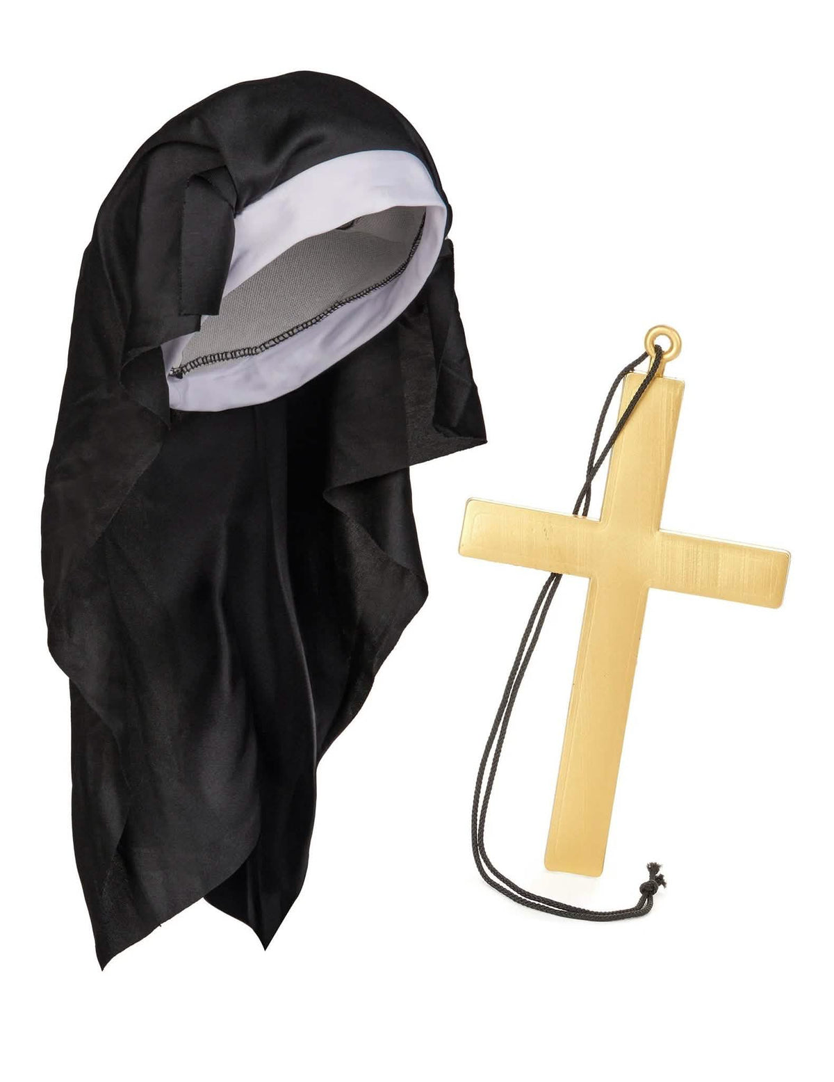 Kit de acessórios para freira mulher adulta