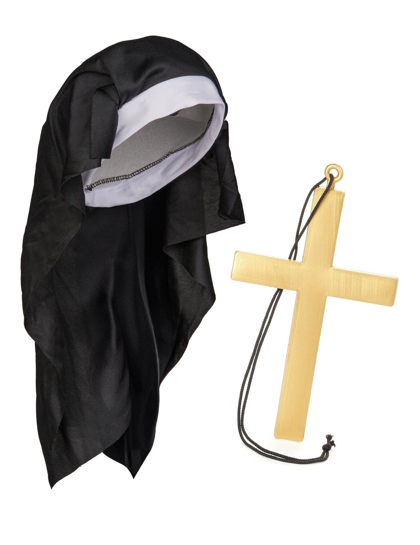 Kit de acessórios para freira mulher adulta