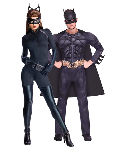 Fato de casal Batman™ e Catwoman™ para adulto