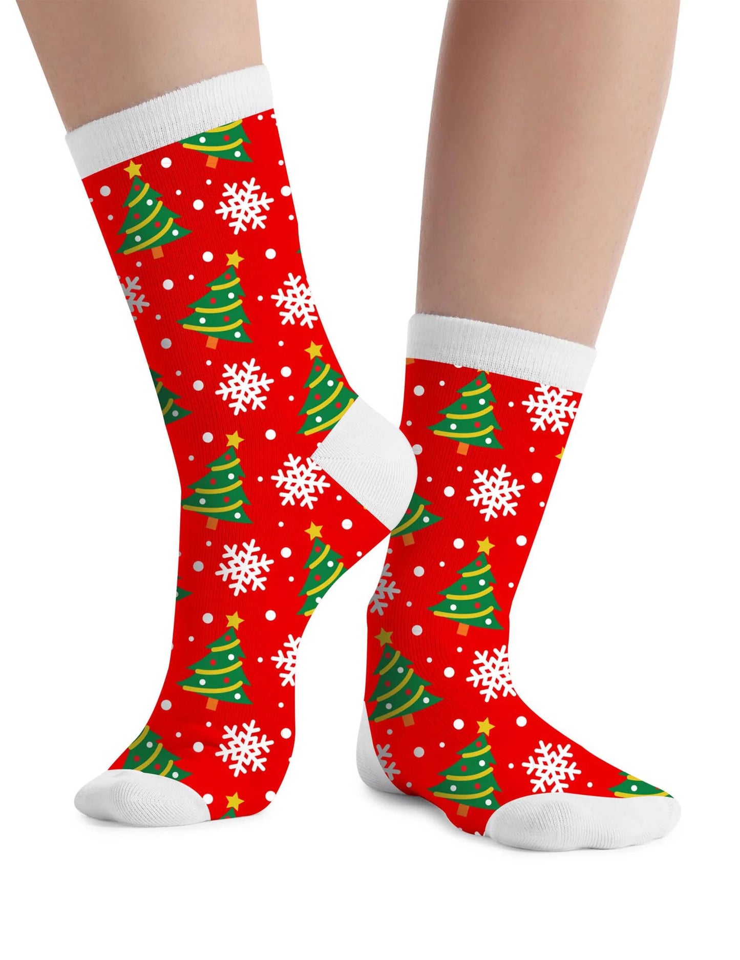 Lote de 6 pares de meias de Natal motivos festivos adulto