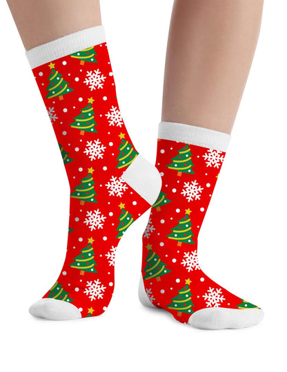 Lote de 6 pares de meias de Natal motivos festivos adulto