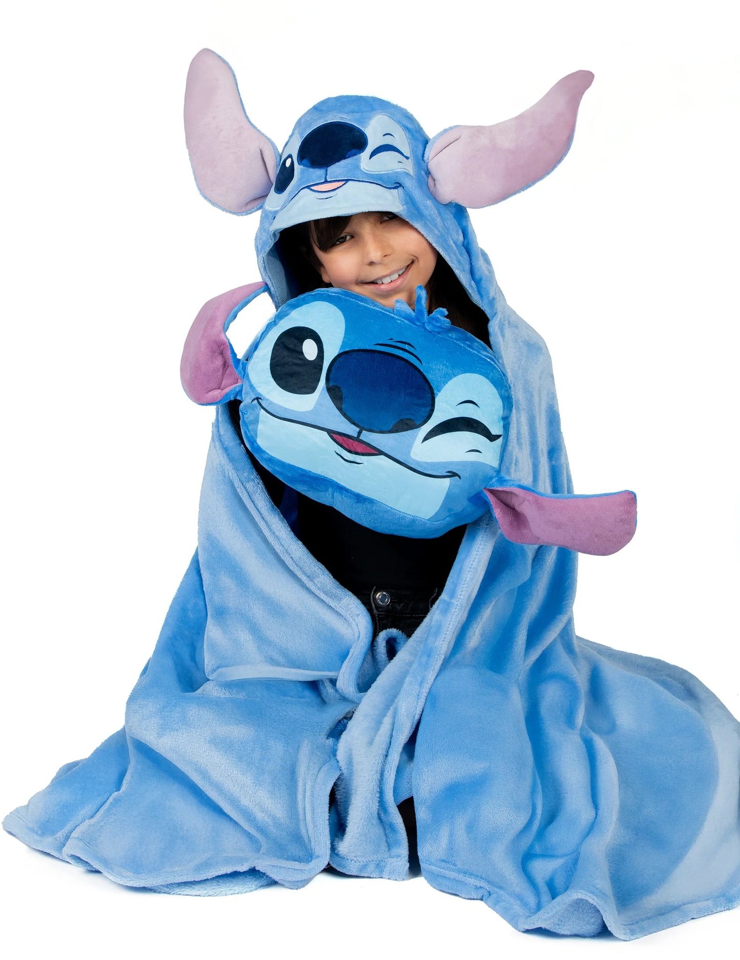 Conjunto de manta e almofada de lã polar Stitch™