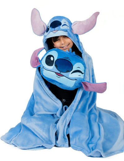 Conjunto de manta e almofada de lã polar Stitch™