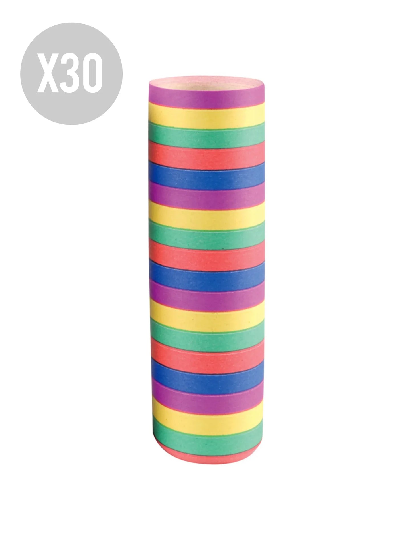 30 rolos de serpentinas 4 m