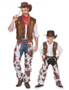 Disfarce cowboy casal pai e filho