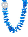 12 colares havaianos azul vivo