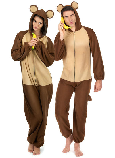 Disfarce de casal macaco