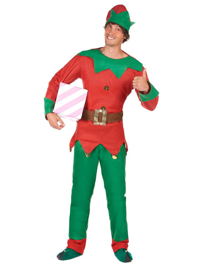 Disfarce de casal duendes de Natal para adulto