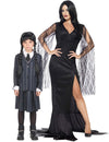 Fato de casal família macabra mãe e filha Halloween