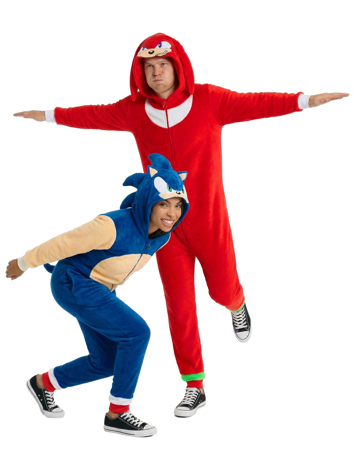 Fato de casal Sonic e Knuckles™ para adultos