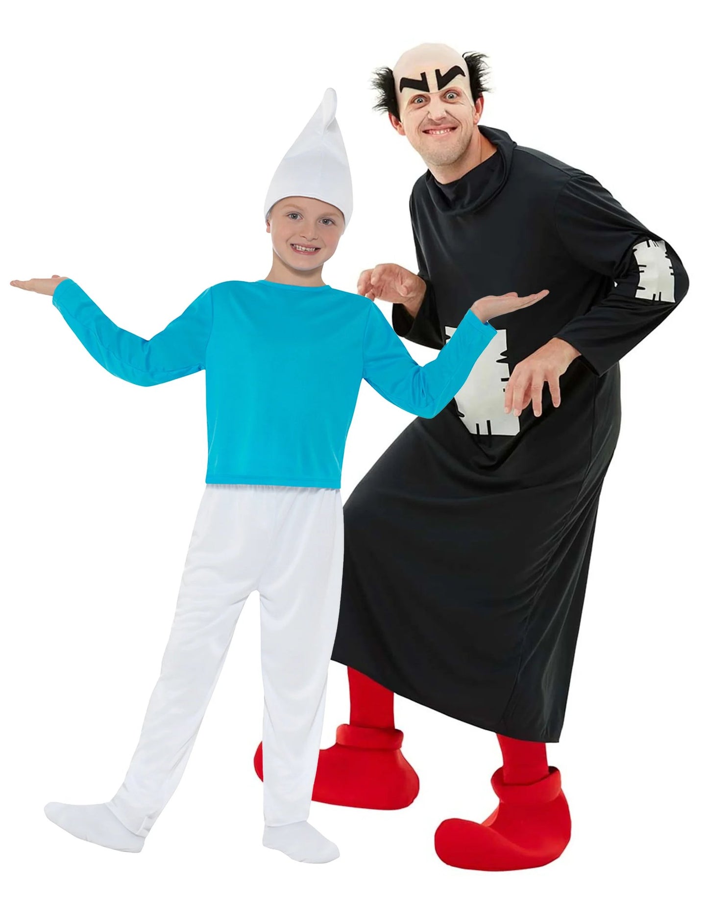 Disfarce de Casal Smurf™ e Gargamel™ pai e filho