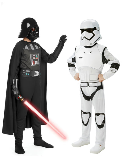 Déguisement classique Dark Vador pour garçon noir avec masque et cape