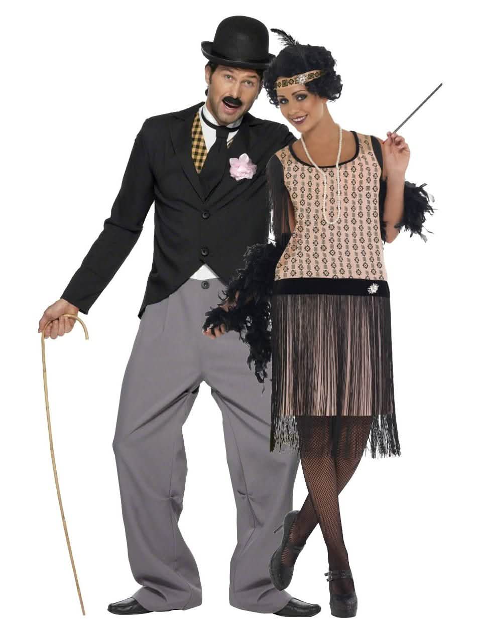 Disfarce de casal Charleston - anos 20