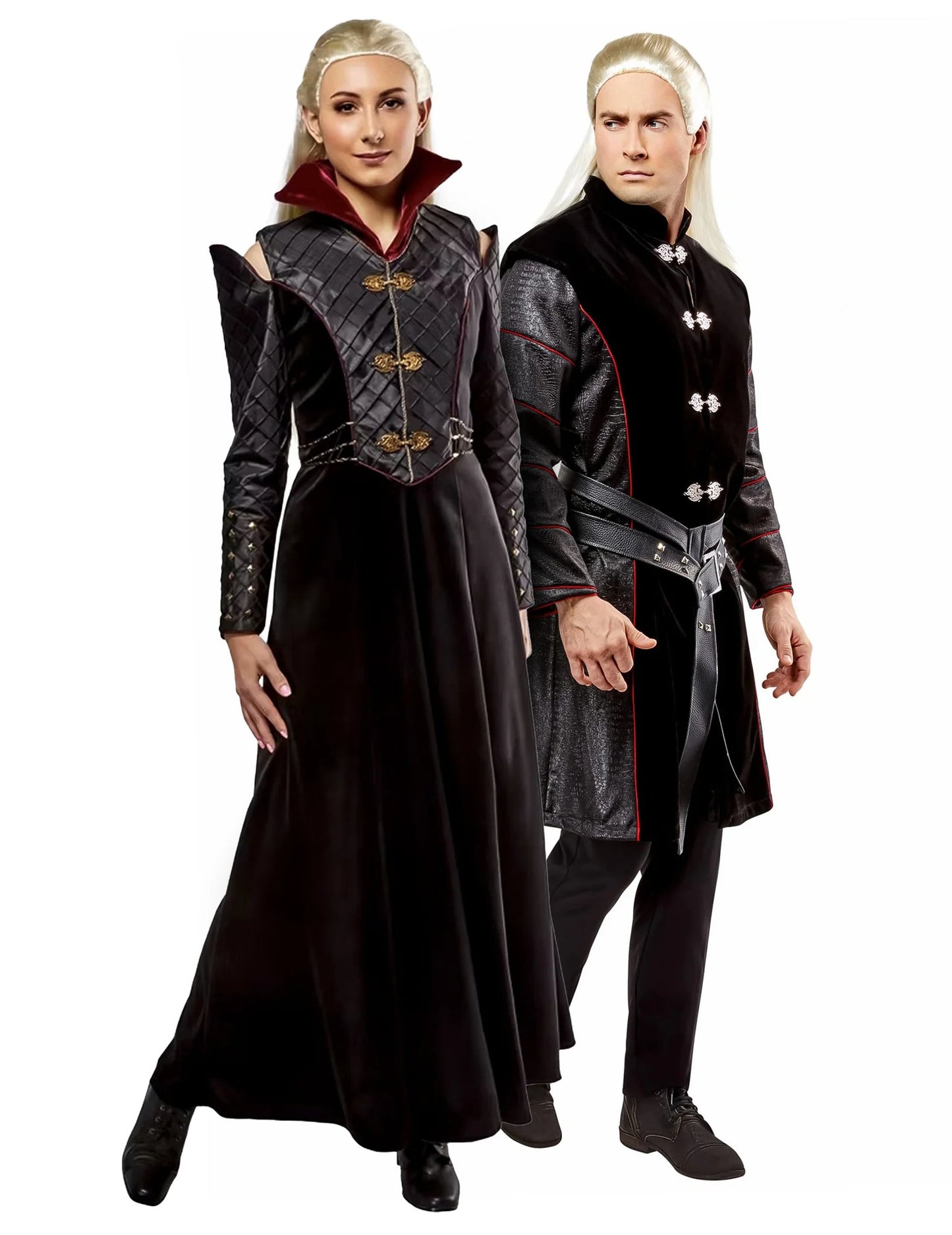 Disfarce de casal Daemon e Rhaenyra House of the Dragon™ para adultos