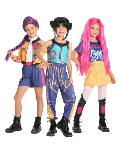 Disfarce de grupo caçadoras de demónios Kpop para criança