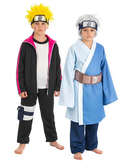 Disfarce de casal Mitsuki e Boruto™ criança