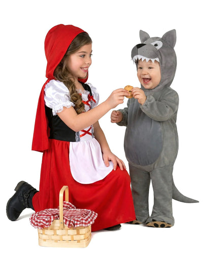 Fato de casal lobinho bebé e Capuchinho Vermelho criança
