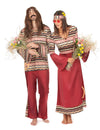 Disfarce Hippie para casal Bordeaux