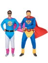 Fantasias da dupla Super Idiota e Super Bebedor