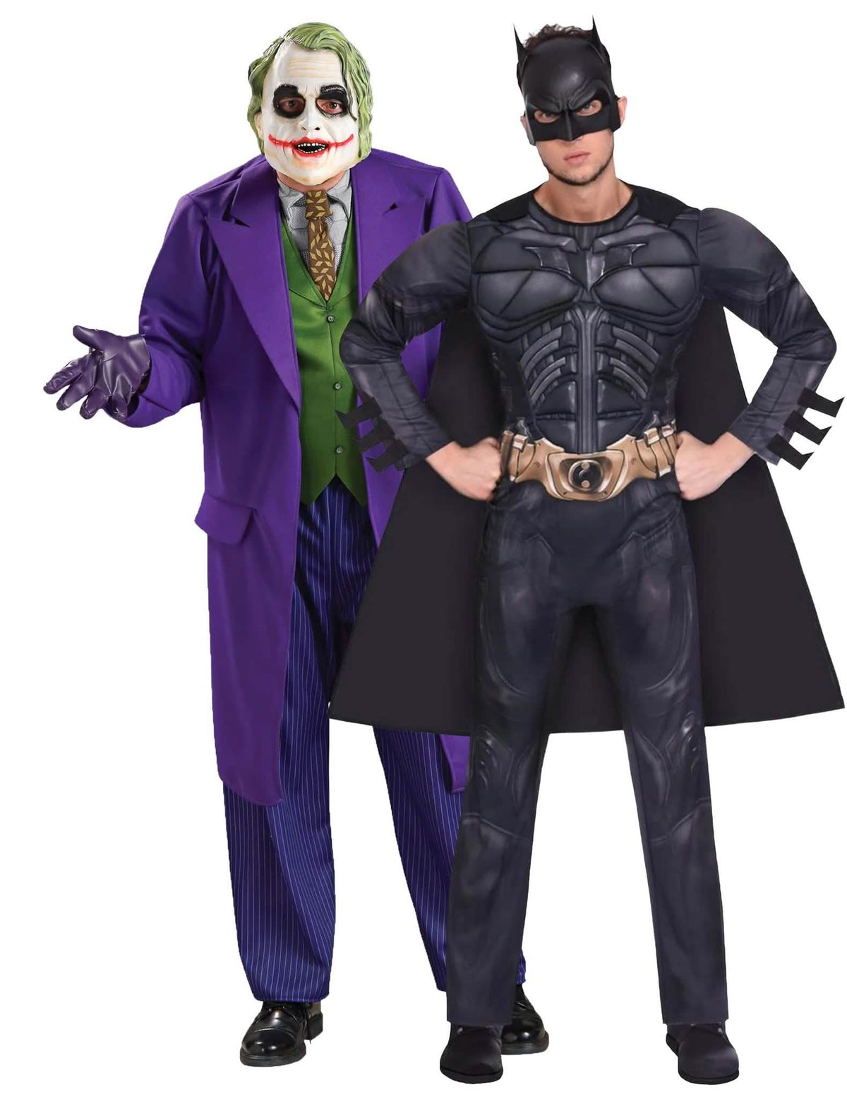 Disfarce de casal Batman™ e Joker™ para adultos